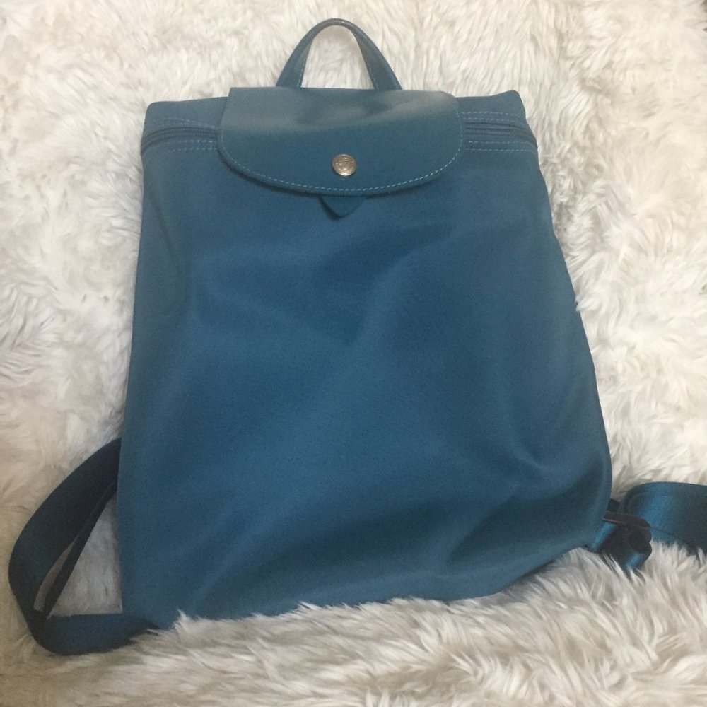 Teal Longchamp Backpack